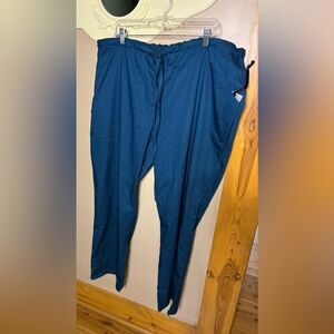 Cherokee Luxe Women's Scrubs Pant 2X CARV Low Rise Straight Leg Drawstring 1066